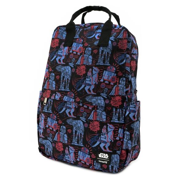 Loungefly Handbags - Loungefly Star Wars Empire Strikes Back 40th Anniversary Print Nylon Backpack